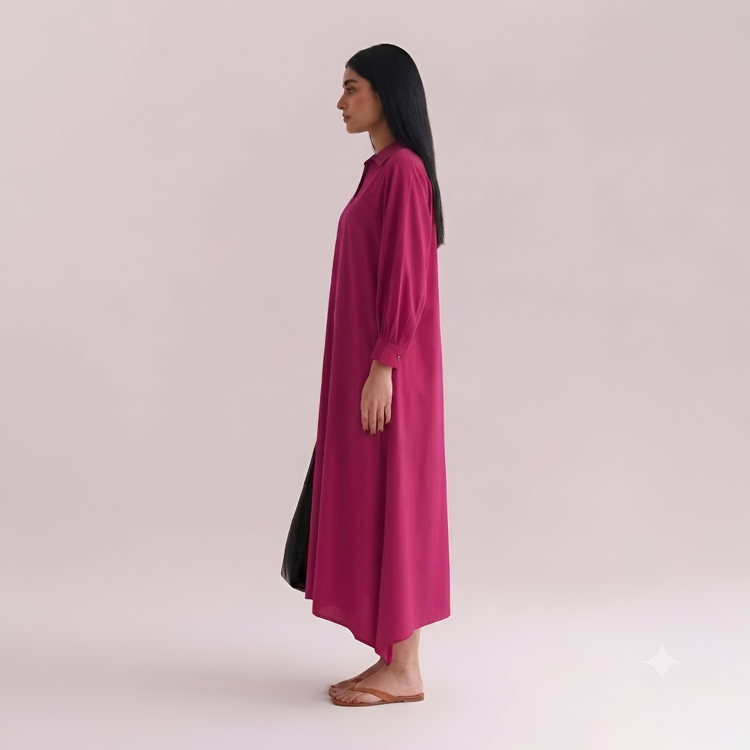 1 Piece Fuchsia Pink Lawn Summer Tunic | Antara by SK