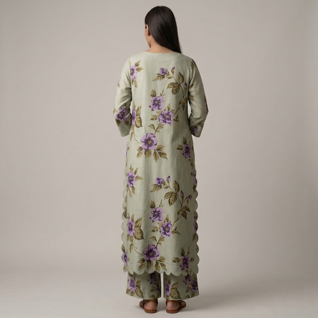 Floral Grace Two-Piece Digital Printed Lawn Suit – Antara by SK